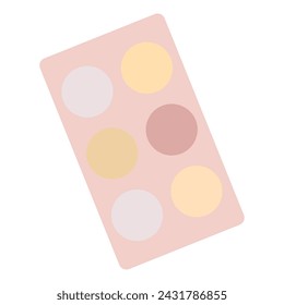 Isolated eye shadow colored fashion icon Vector illustration