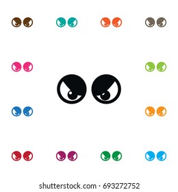 Isolated Eyeball Icon. View Vector Element Can Be Used For View, Eyeball, Eye Design Concept.