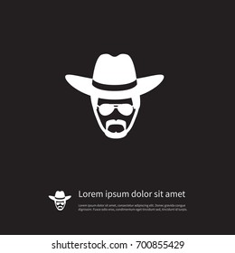Isolated Eyeglasses Icon. Spectacles Vector Element Can Be Used For Eyeglasses, Man, Sunglasses Design Concept.