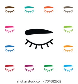 Isolated Eyelash Icon. Eyelid Vector Element Can Be Used For Eye, Eyelid, Eyelash Design Concept.