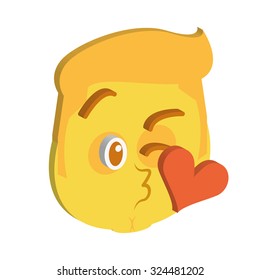Isolated facial expression on a white background. Vector illustration