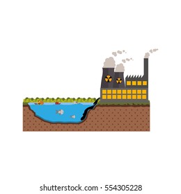 Isolated factory and pollution design