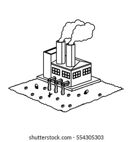 Isolated factory and pollution design