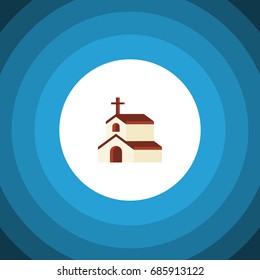 Isolated Faith Flat Icon. Religion Vector Element Can Be Used For Religion, Faith, Church Design Concept.