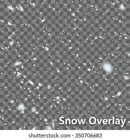Isolated Falling Snow Auto Trace Effect | EPS10 Vector