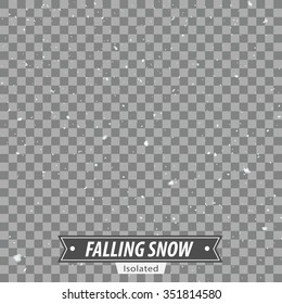 Isolated Falling Snow / EPS10 Vector