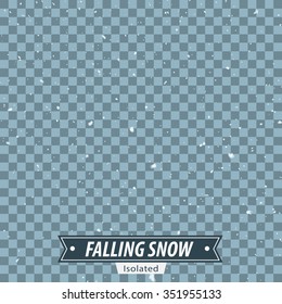 Isolated Falling Snow / EPS10 Vector