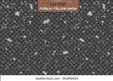 Isolated Falling Snow Overlay