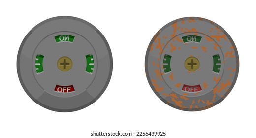 Isolated fan on white background