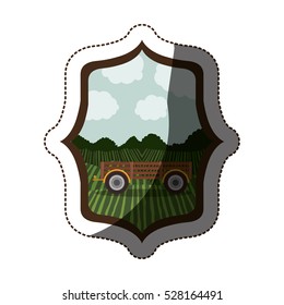 Isolated farm cart design