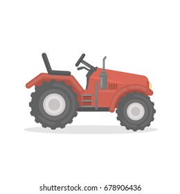 Isolated farm tractor.