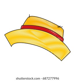 isolated farmer hat