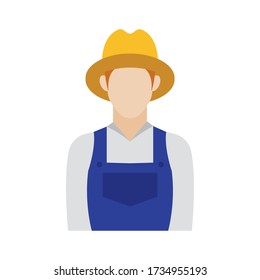 Isolated farmer icon. Professions or occupations icons - Vector