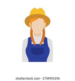 Isolated farmer icon. Professions or occupations icons - Vector