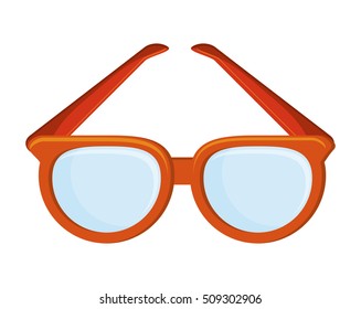 Isolated fashion glasses design