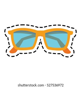 Isolated fashion glasses design