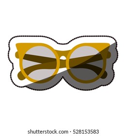 Isolated fashion glasses design