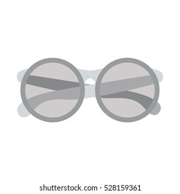 Isolated fashion glasses design