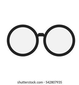 Isolated fashion glasses design