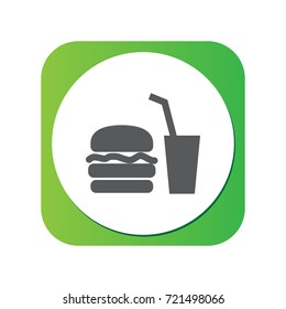 Isolated Fast Food Icon Symbol On Clean Background. Vector Soda Element In Trendy Style.
