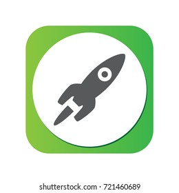 Isolated Fast Icon Symbol On Clean Background. Vector Rocket Element In Trendy Style.