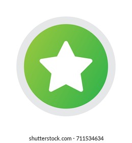 Isolated Favorite Icon Symbol On Clean Background. Vector Star Element In Trendy Style.
