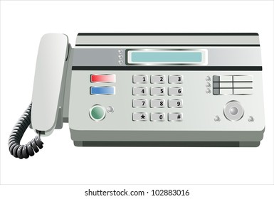 isolated fax on a white background