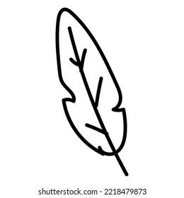 Icono de plumas aisladas diseño plano Ilustración vectorial