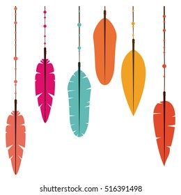 Isolated feather plume design