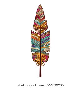 Isolated feather plume design