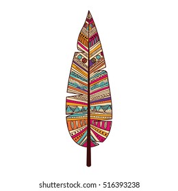 Isolated feather plume design