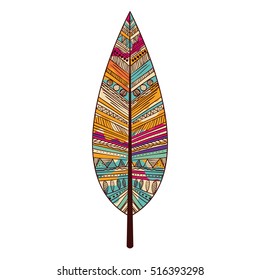 Isolated feather plume design