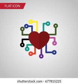 Isolated Feeling Flat Icon. Emotion Vector Element Can Be Used For Emotion, Feeling, Heart Design Concept.