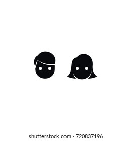 Isolated Female Icon. Man Vector Element Can Be Used For Man, Female, People Design Concept.