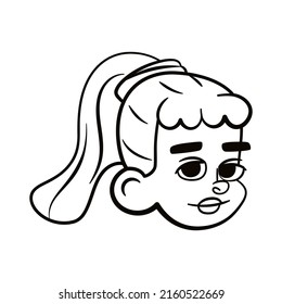 Isolated female urban character avatar Vector illustration