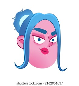 Isolated female urban character avatar Vector illustration