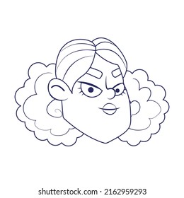 Isolated female urban character avatar Vector illustration