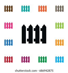 Isolated Fence Icon. Protection Vector Element Can Be Used For Wooden, Barrier, Fence Design Concept.