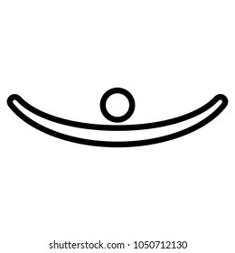 Isolated fermata note. Musical note