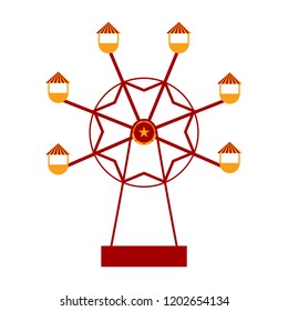 Isolated ferris wheel icon. Vector illustration design