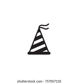 Isolated Festive Icon Symbol On Clean Background. Vector Party Hat Element In Trendy Style.