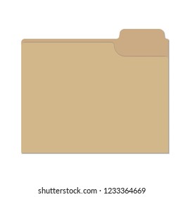 Isolated file folder vector illustration