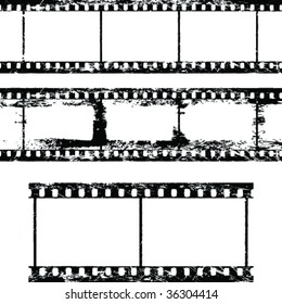 Isolated film frame vector collection