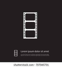 Isolated Film Icon. Record Vector Element Can Be Used For Cinematography, Film, Record Design Concept.