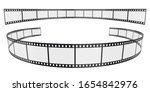Isolated Filmstrips 35mm on White Background