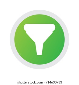 Isolated Filter Icon Symbol On Clean Background. Vector Strainer Element In Trendy Style.