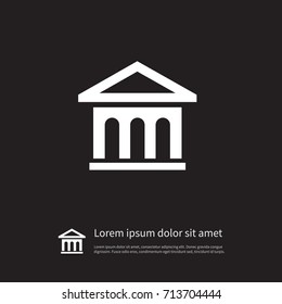 Isolated Financial Icon. University Vector Element Can Be Used For University, Bank, Financial Design Concept.