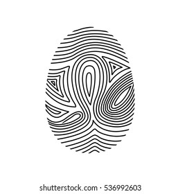 Isolated fingerprint design