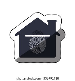 Isolated fingerprint and house design