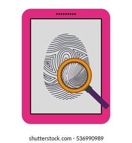 Isolated fingerprint and laptop design